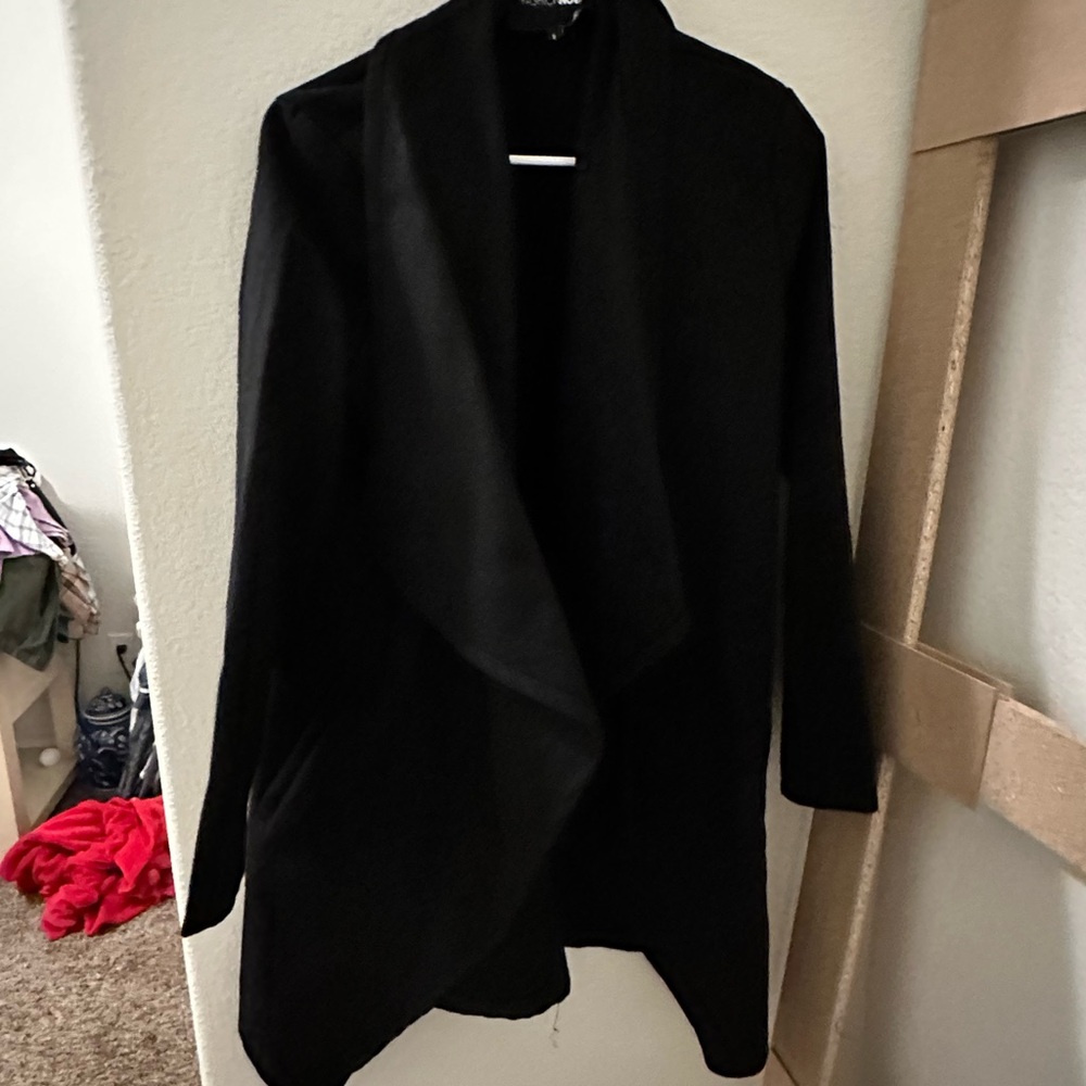 Black waterfall jacket